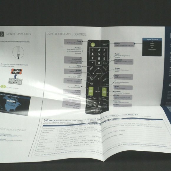 Insignia TVs Quick Setup Guides for 19" & 24" TVs - Picture 2 of 3